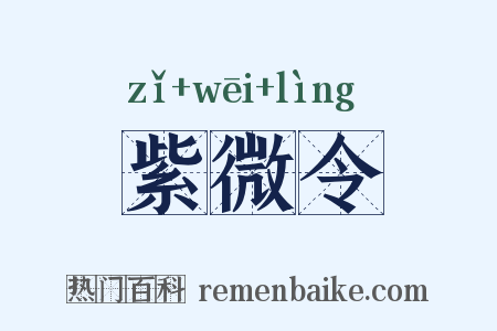 紫微令是什么意思的图片